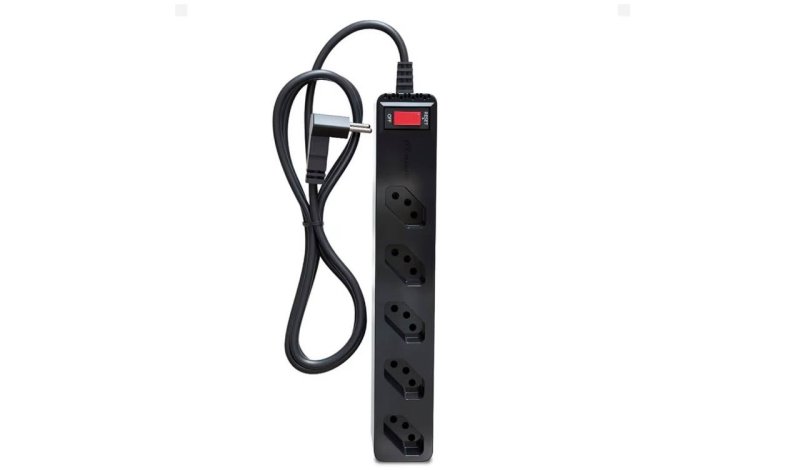 Filtro de Linha com Protetor de Surto DPS iClamper Energia 5 Tomadas 3 Pinos 10 Amperes