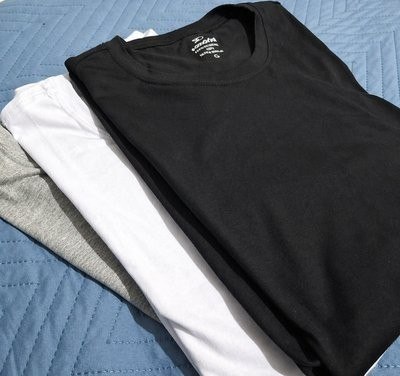 Kit 3 Camisetas Algodão Dia Dia Sandrini Básica Conforto