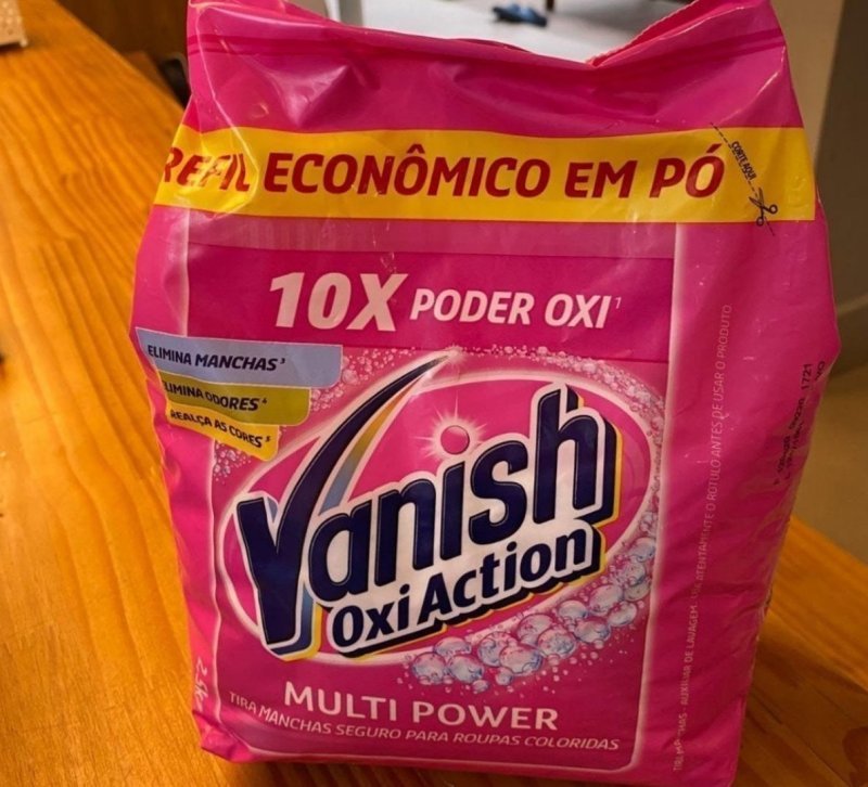 Vanish Tira Manchas Em Pó, Multi Power Oxi Action, para Roupas Coloridas Refil 2,5Kg