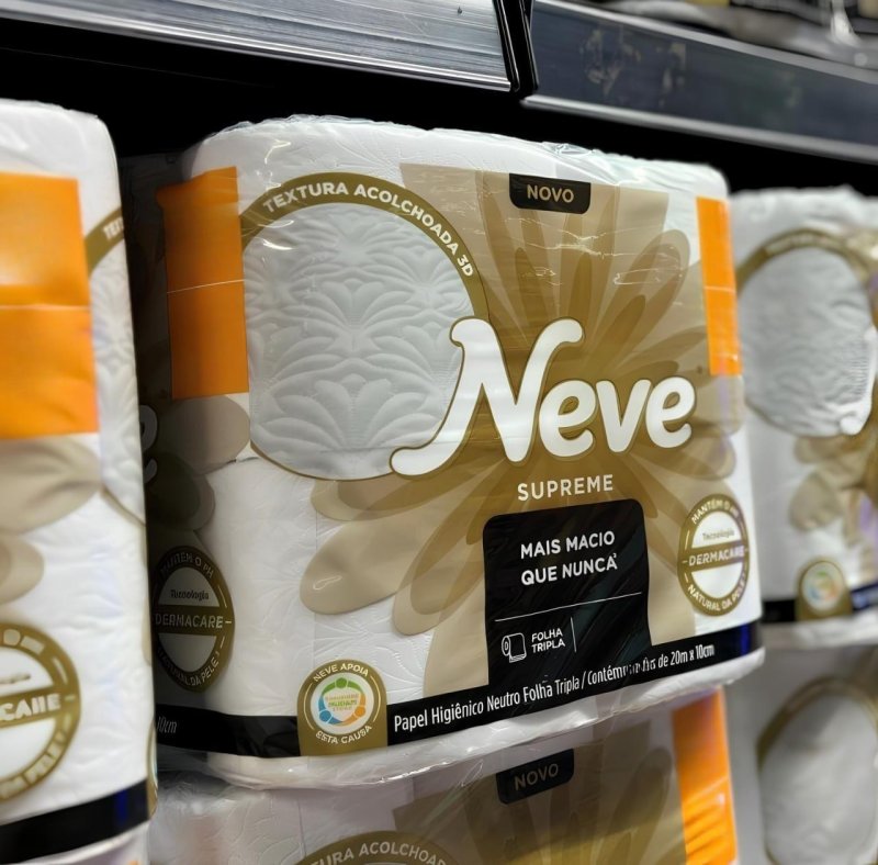 Papel Higiênico Neve Folha Tripla 24 un