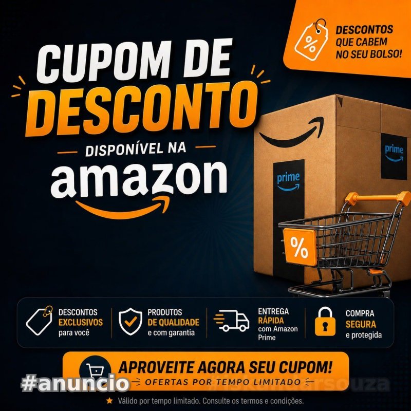 Novo cupom de desconto Amazon