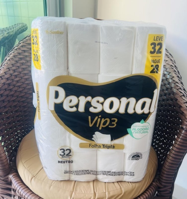 Papel Higiênico Personal Vip Folha Tripla 20m
