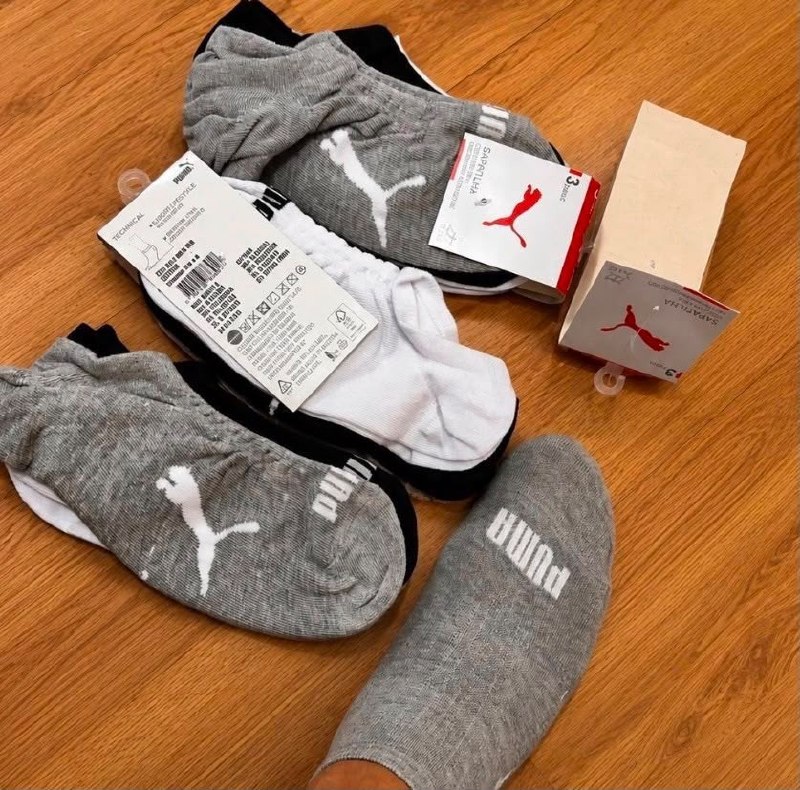 Kit 9 Pares Meias Puma Sapatilha Soquete Invisível Original