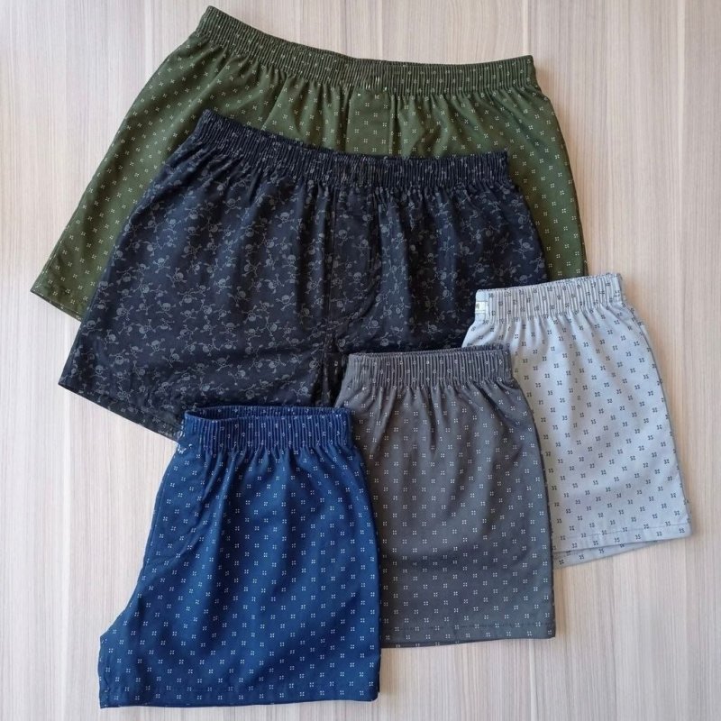 Kit 5 Cueca Samba Canção Short Masculino Pijama Conforto