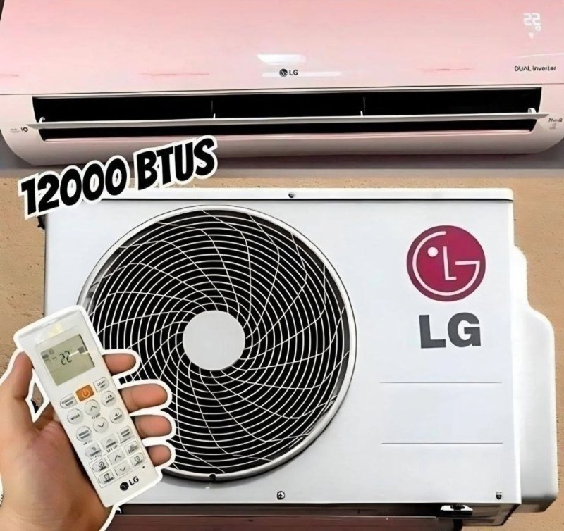 Ar Condicionado Split Hi Wall LG Inverter Smart Voice AI 12.000 Btus Frio 220v