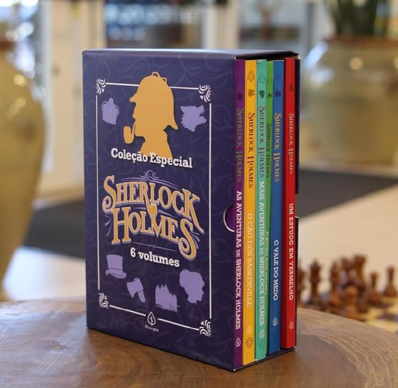 Box com 6 livros Coleção Especial Sherlock Holmes