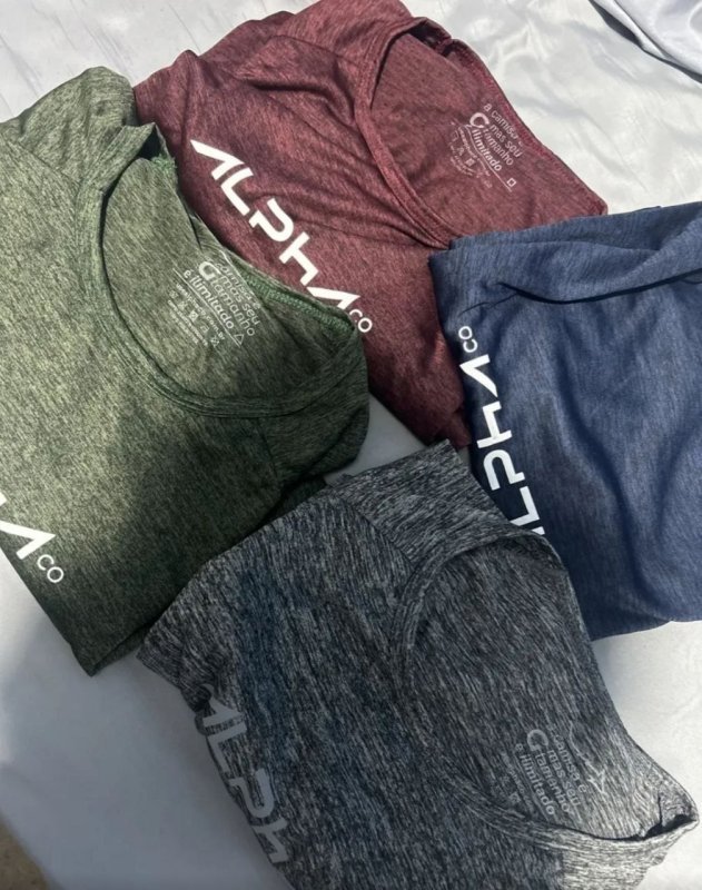Kit 4 Camisetas Dry Alpha Masculina