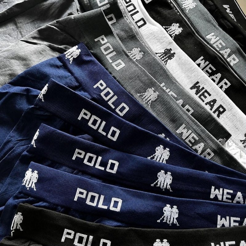 Kit 10 Cuecas Boxer Lisa Polo Wear Sortido