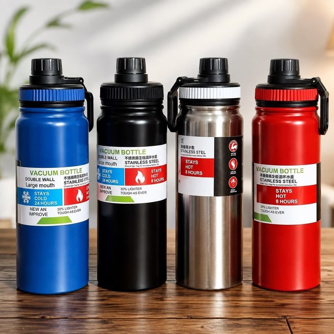 Garrafa Térmica Água Squeeze Inox 800ml + Frete Grátis
