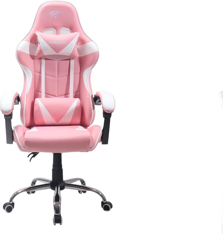 Havit GC933 Ultimate - Cadeira Gamer Rosa e Branca