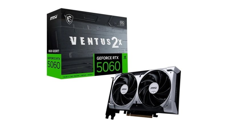 Placa De Vídeo MSI Geforce RTX 5060 8gb Ventus 2x Oc Edition