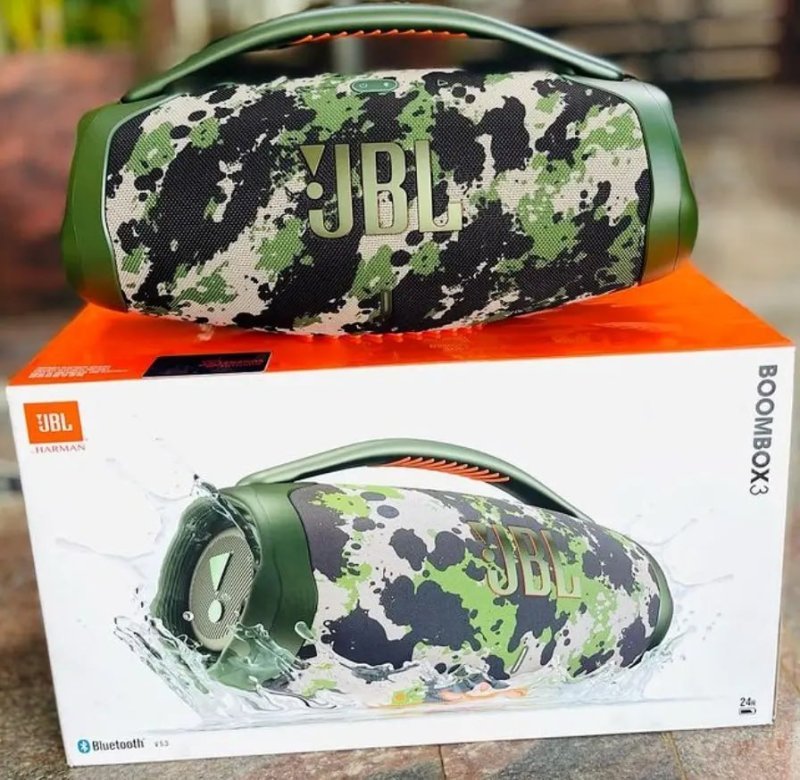 JBL Boombox 3 - Bluetooth Portátil - Som Potente - Squad Verde