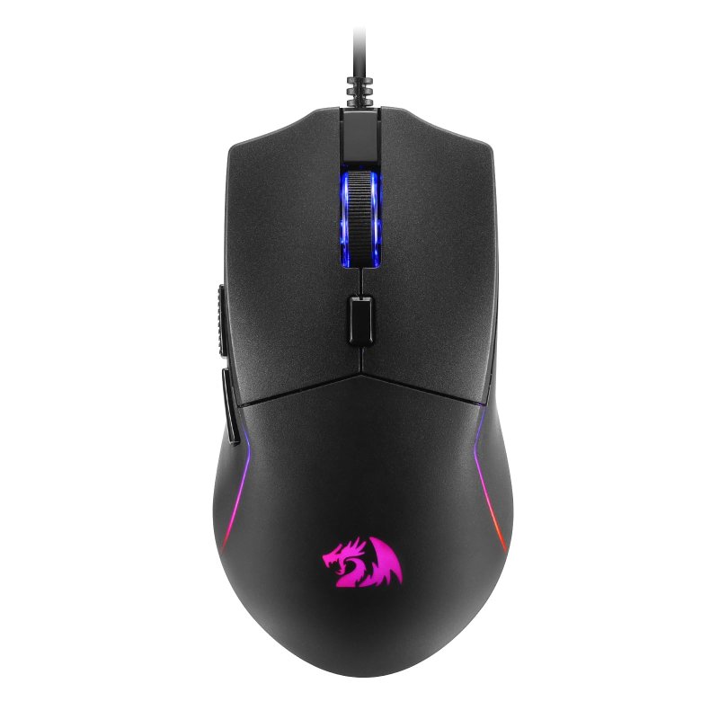 Mouse Gamer Redragon Naga Preto RGB 10000DPI 6 Botões Programáveis