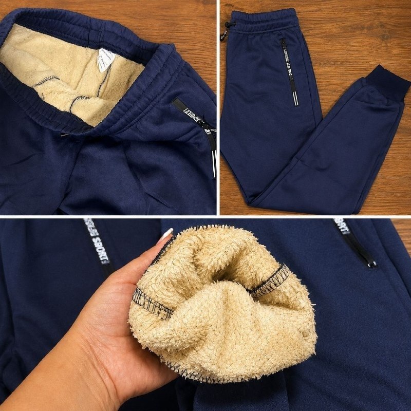 Calça Moletom de Lã Grossa (2 cores) + Frete Grátis