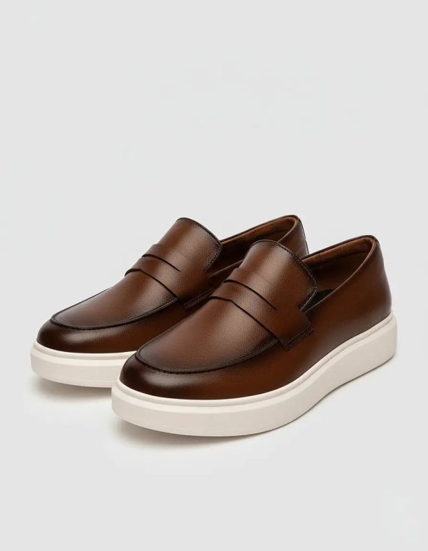 Sapato Loafer Masculino Mocassim Couro Casual Comfort Luxo (37 a 46)