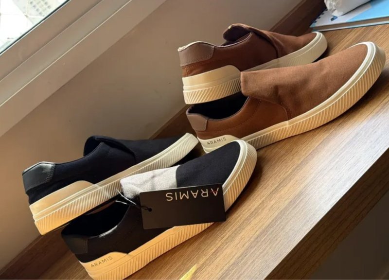Tênis Masculino Casual Aramis Daily Slip Confortável Moderno Bege 37 Br