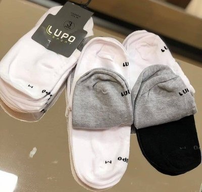 Kit 6 Pares Meias Lupo Sapatilha Invisível Sport Original