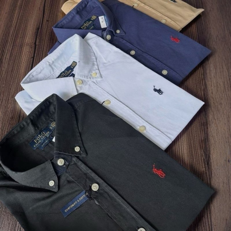Camisa Social Ralph Lauren Oxford (4 cores) + Frete Grátis