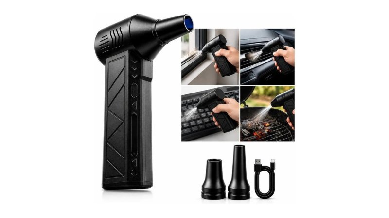 Soprador Ar Turbo 130000rpm Sem Fio Recarregável USB 3 Níveis