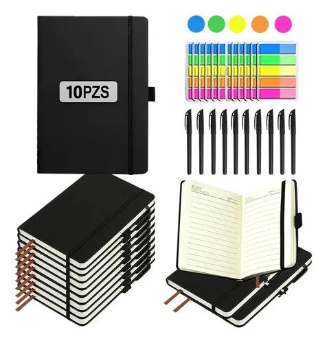 Kit 10 Caderneta para escritórios e escolas C Caneta Y Notas