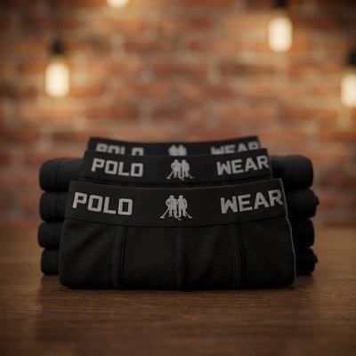 Kit 6 Cuecas Boxer Microfibra Polo Wear Sem Costura Original