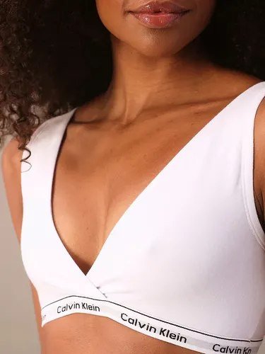 Top Reversível Ck Mini Modern Cotton Branco Liso 38 S