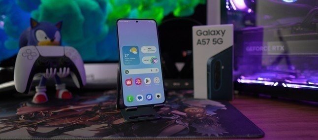 Celular Samsung Galaxy A57 5G 128GB, 8GB RAM, Câmera 50MP, IP68, Super AMOLED 6.7"