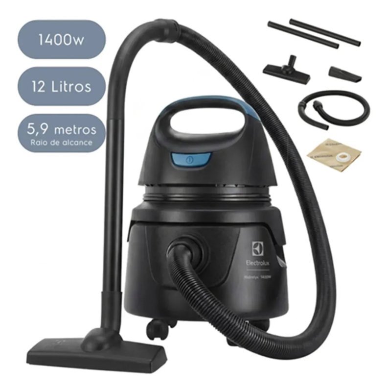 Electrolux AWD01 1400W 12L - Aspirador Pó e Água Compacto