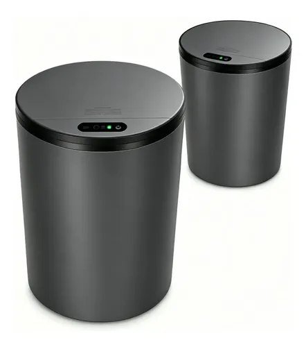 Lixeira Inteligente 16 Litros Com Sensor Automático Para Banheiro e Cozinha Cinza