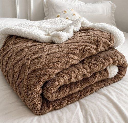 Cobertor Manta De Casal 2,00x1,80 Canelada Sherpa