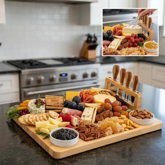 Kit Tábua Petisqueira Para Queijos E Frios + Frete Grátis