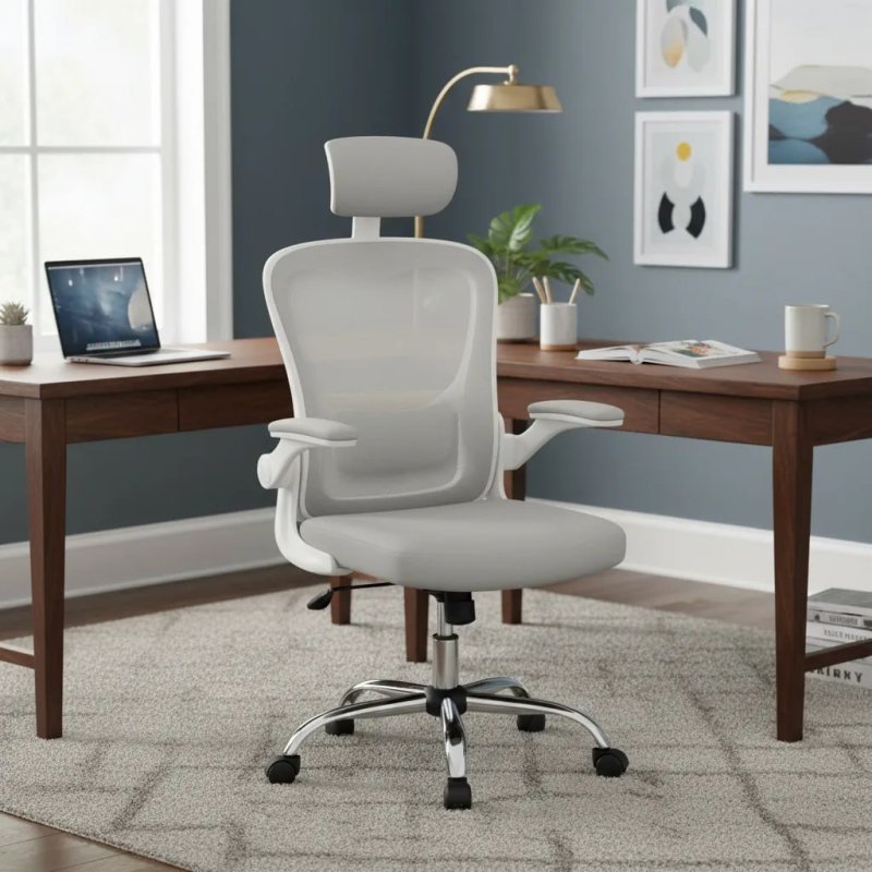 Cadeira Boston G100 Ergonômica Giratória - Ajuste Lombar Mesh