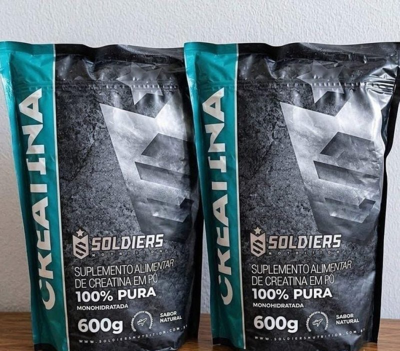 Creatina Monohidratada 1200g Soldiers Nutrition 100% Pura Sem Sabor