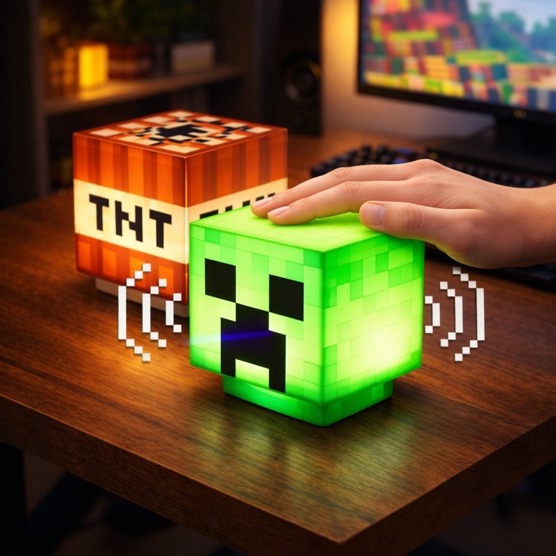 Luminária Creeper Minecraft