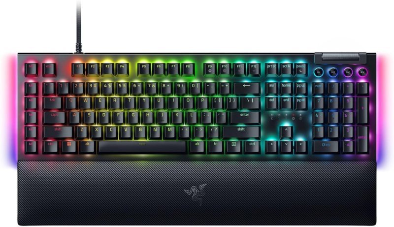 Razer BlackWidow V4 X Green Switch - Teclado Mecânico Preto