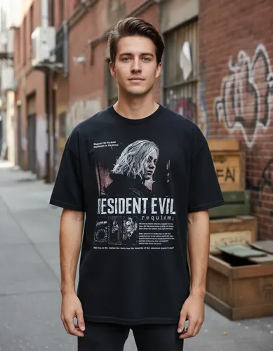 Camiseta Resident Evil Requiem Biohazard Game Capcom - Bt870