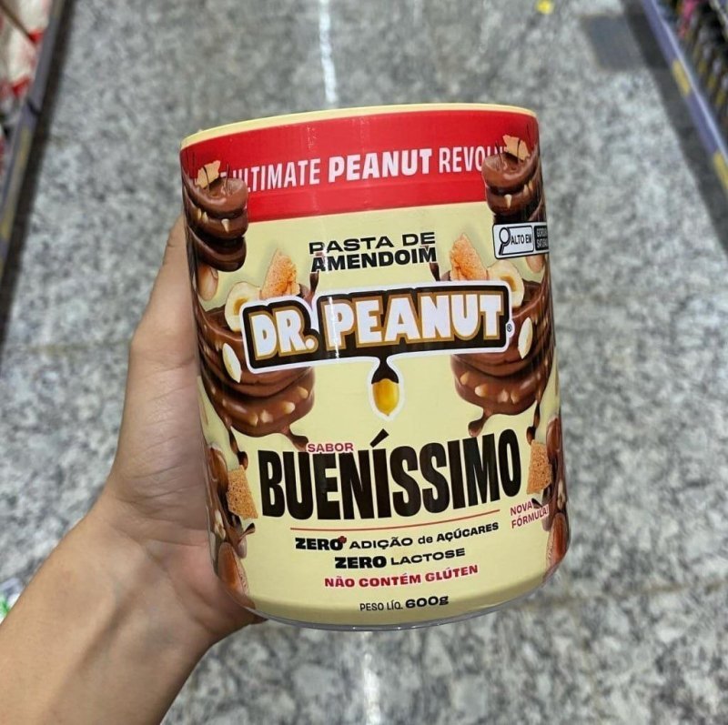 Pasta de Amendoim com Whey Bueníssimo 600g Dr. Peanut