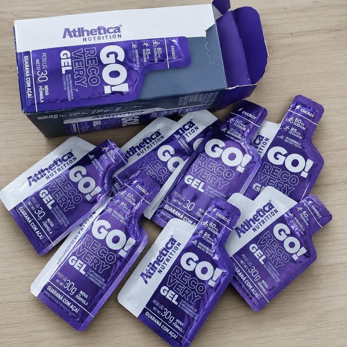 10 Sachês Energy Now Gel Atlhetica Nutrition GO! 30g