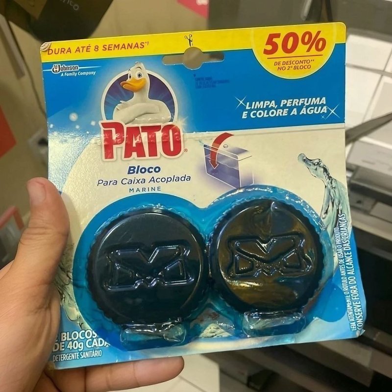 Pato Desodorizador Sanitário Caixa Acoplada Marine, 2 Discos