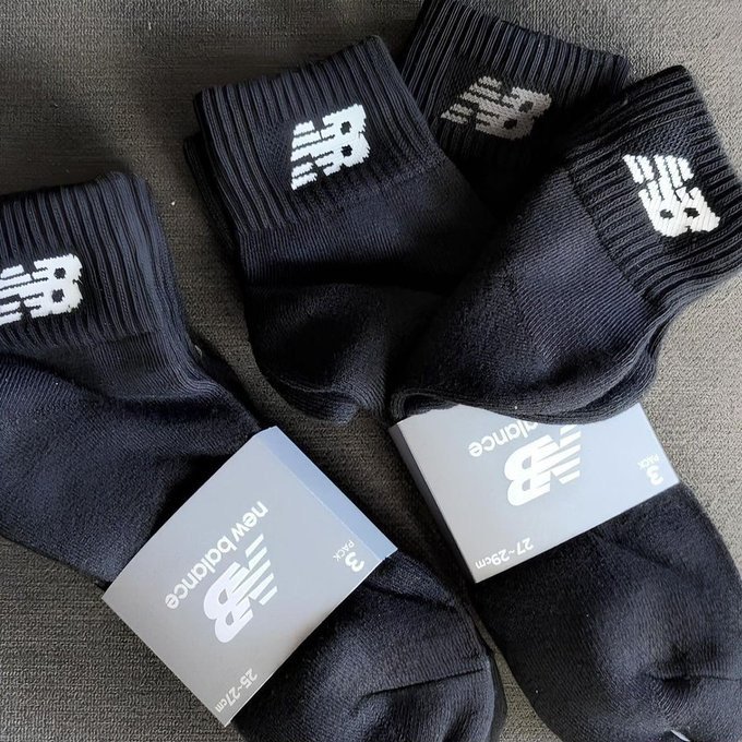 Kit com 3 Meias New Balance Cano Longo com Frete Grátis