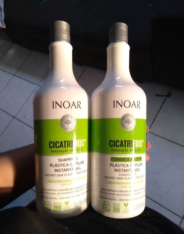 Kit CicatriFios Plástica Capilar Shampoo e condicionador 2x1L, Inoar