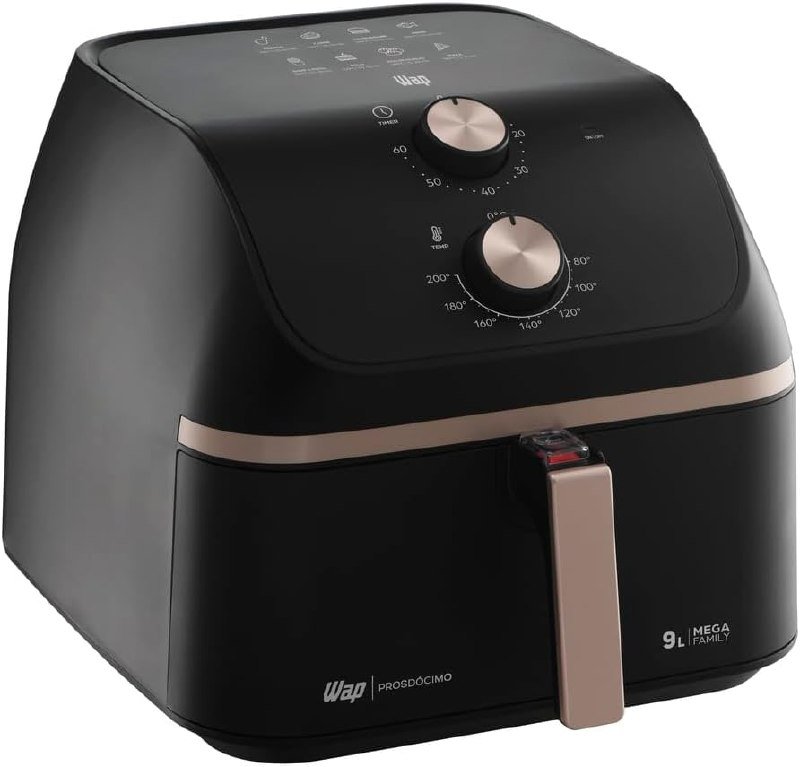 Fritadeira Air Fryer MEGA FAMILY 9 Litros - 1900W 360°