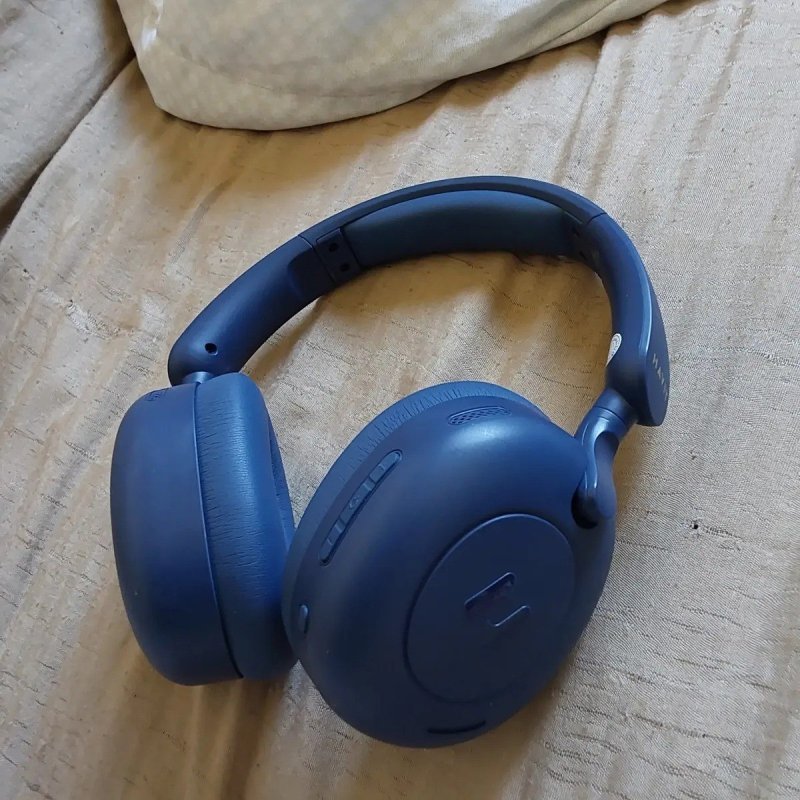 Headphone Havit H655bt Anc Híbrido Bluetooth 5.3 Multiponto Cor Azul + Frete Grátis