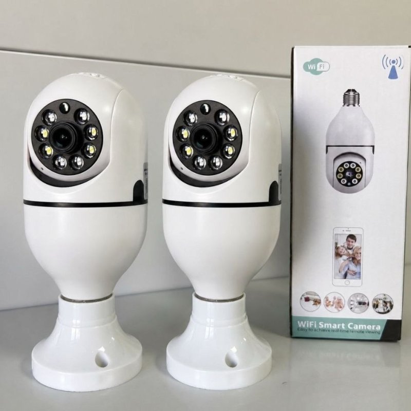 Kit 2 Câmeras Segurança IP WiFi 360° Inteligente Full HD