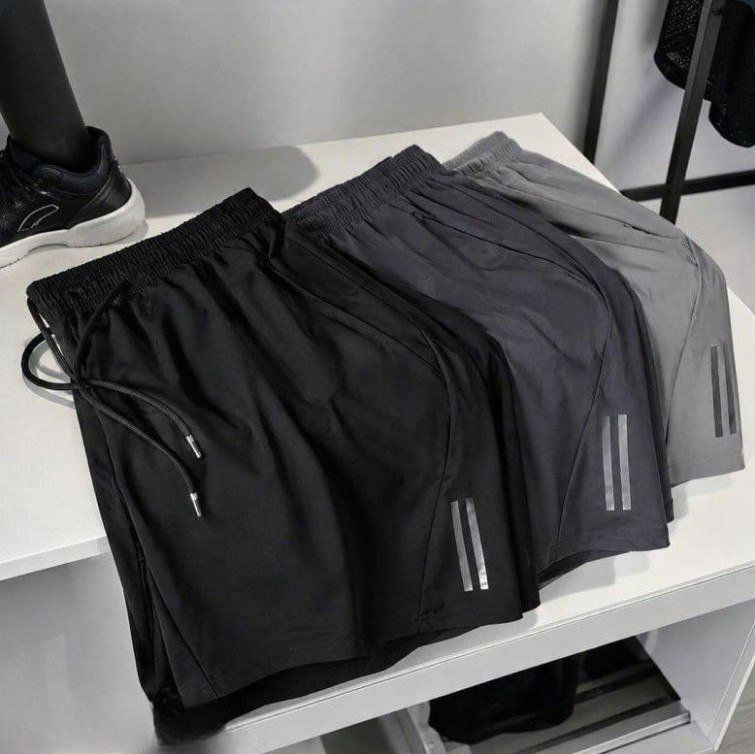 Kit 3 Bermuda Masculina Esportiva Secagem Rápida Ziper Bolso