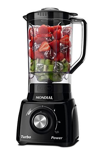 MONDIAL Liquidificador Turbo Power, Preto, 550W, 110V - L-99 FB