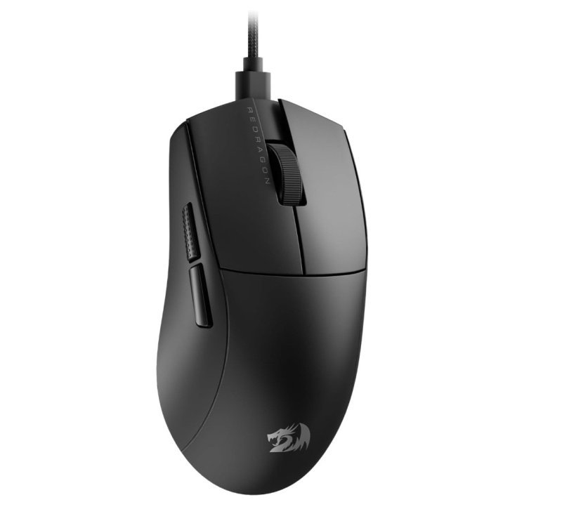 Mouse Gamer Redragon K1ng 1K Preto PAW3327 Cabo USB Tipo-C Removível 12400 DPI M724