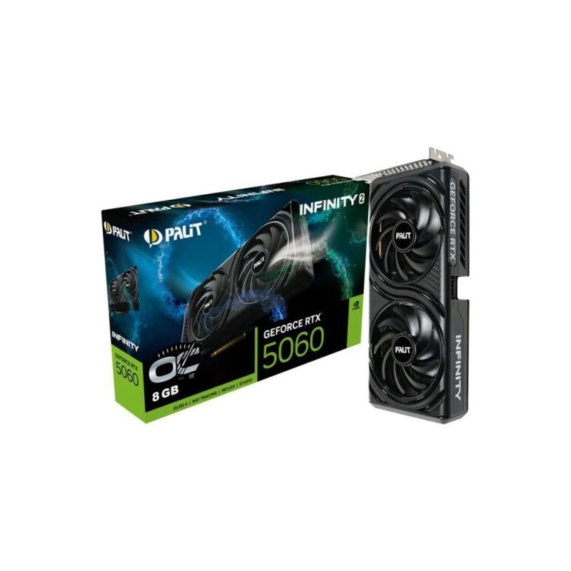Placa de Vídeo NVIDIA GeForce PALIT RTX 5060 8GB INFINITY 2 OC GDDR7 - 0120111-01