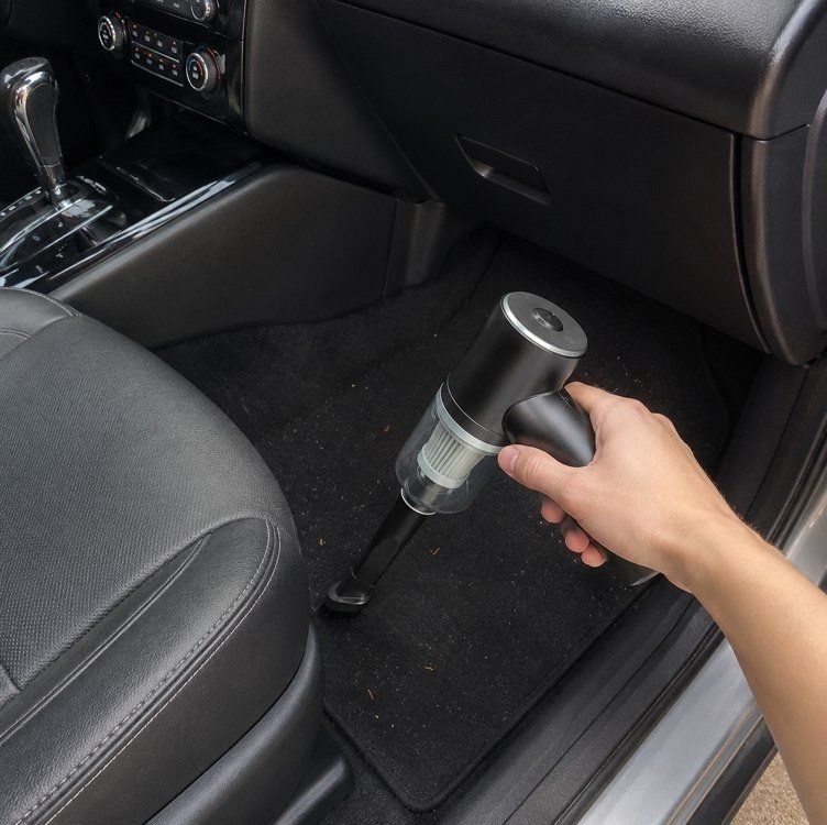Aspirador Portátil 3 Em 1 Com Soprador e Filtro HEPA Para Carro e Teclado USB