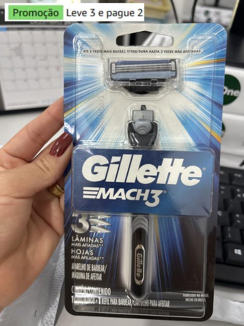 Gillette Mach3 Aparelho + 01 Carga